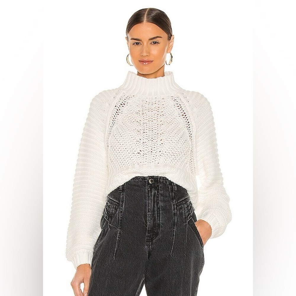 Free People Sweetheart Sweater in Ivory - Size Large